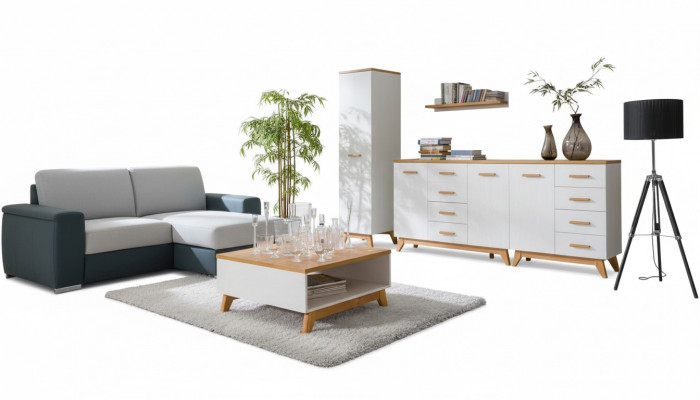 Woonkamerset bijzettafel tv commode tafel commodes muur