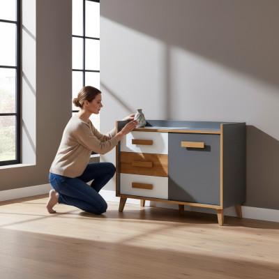 Commode Kast Highboard Dressoir Jeugdkamer Woonkamer Designer Commodes