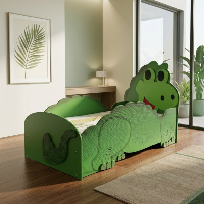 Dino Groot Bed met Matras Kinderbed Kinderkamer Kinderen Kamer Bedden
