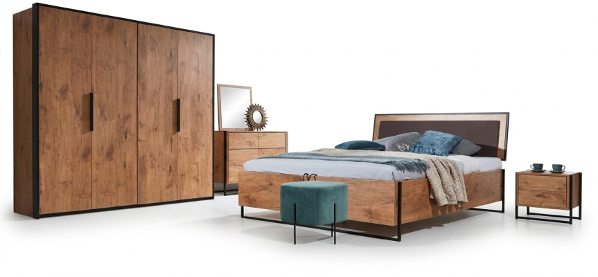 Compleet slaapkamer meubelset bedden kledingkast bed dressoir nachtkastje nieuw!