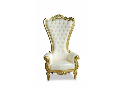 Troonstoel Koninklijke gestoffeerde Chesterfield fluwelen fauteuil in antieke stijl, éénzitter.
