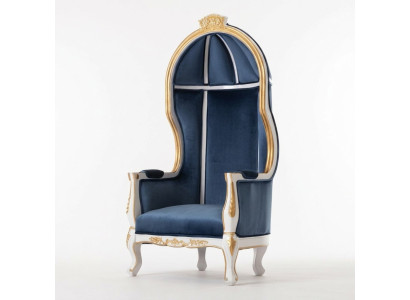 Troonstoel Koninklijke gestoffeerde Chesterfield fluwelen fauteuil 1-zits Antieke stijl stoelen