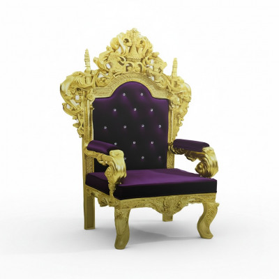 Chesterfield troonstoel Koninklijke gestoffeerde fluwelen fauteuil in antieke stijl, 1-zits stoelen