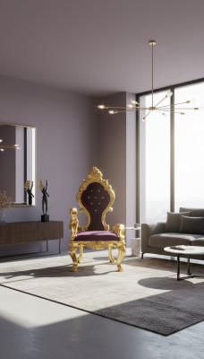 Troonstoelen Koninklijke gestoffeerde Chesterfield fluwelen fauteuil in antieke stijl met één zitplaats