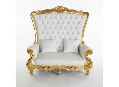 Troon Sofa Bank Koninklijke bekleding Chesterfield fluweel antieke stijl tweezitter