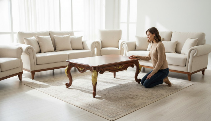 Barok Rococo Extra Klasse Salontafel Houten Tafel Bijzettafel Bank Bank
