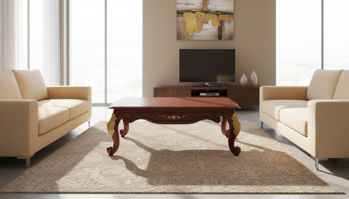 Barok Rococo Extra Klasse Salontafel Houten Tafel Bijzettafel Bank Bank