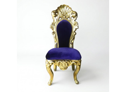 Stoel Troon Fauteuil Eetkamer Ontwerper Hout Antieke Stijl Barok Rococo Stoelen