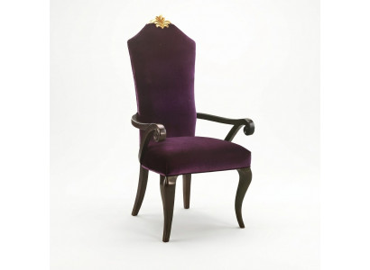 Stoel Stoelen Troon Fauteuil Set Eetkamer Ontwerper Hout Antiek Stijl Barok