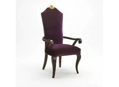 Stoel Stoelen Troon Fauteuil Set Eetkamer Ontwerper Hout Antiek Stijl Barok