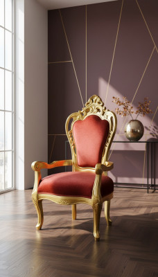 Stoel Troon Fauteuil Set Eetkamer Designer Hout Antiek Stijl Barok Rococo Koning