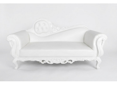 Ligstoel Troon Chaise longue Koninklijke bekleding Chesterfield fluweel Antieke stijl Stoel