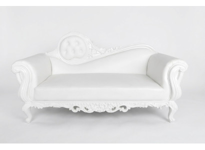 Ligstoel Troon Chaise longue Koninklijke bekleding Chesterfield fluweel Antieke stijl Stoel