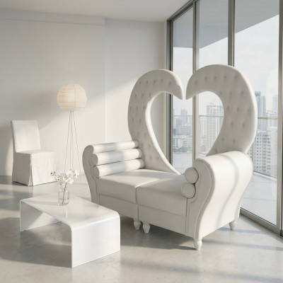 Bank Koninklijke gestoffeerde Chesterfield fluwelen 2-zitter antieke stijl fauteuil bankstellen