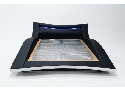Luxe Design Leren Tweepersoons Hotelbed Gestoffeerd Huwelijk Modern Bedframe Nieuw
