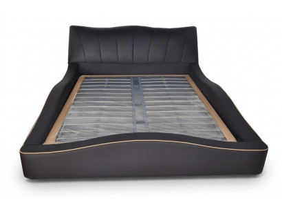Luxe design leren bekleding hotelbedframe modern gestoffeerd bed