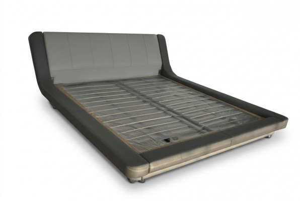 Dubbel Luxe Design Lederen Bed Beklede Bedden Moderne Hotel Multifunctie