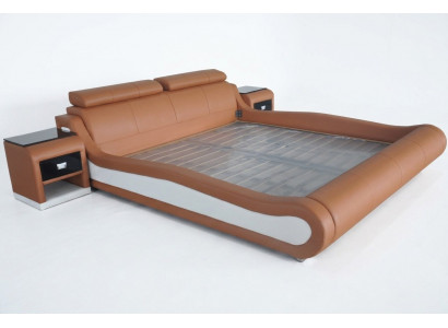 Ontwerp Luxe Bed Bekleding Huwelijk Hotel Moderne Bedden Leer 140/160/180/200 cm