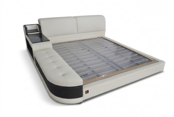 Ontwerp luxe bed gestoffeerde huwelijk moderne lederen hotelbedden 140/160/180/200.