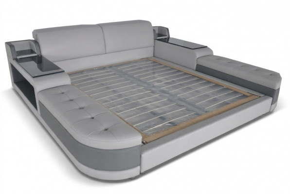 Ontwerp Luxe Bed Bekleding Huwelijkshotel Moderne Bedden Leder 140/160/180/200 LB8820