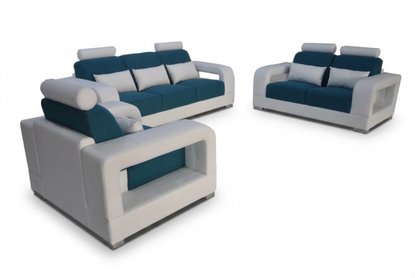 Sofa Bank Bekleding Woonlandschap Zit Meubel Set Garnituur 3+2+1 Banken