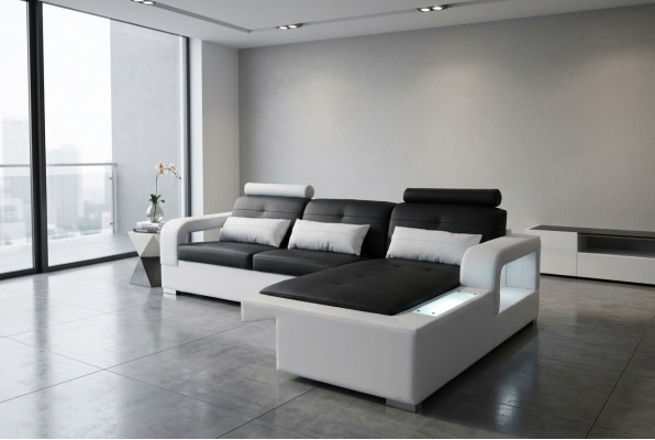 Lederen bankstel bank woonlandschap hoekbankstel design modern bankdecoratie L-vorm