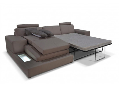 Leder Bank Woonlandschap Hoekbank Ontwerp Moderne Bank L-Vorm