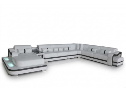 Leder Bank Bekleding Stoel Woonlandschap Ontwerp Modern Hoekbank Sofa U Vorm