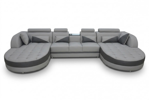 Eckbank Bekleed Bank Zithoek Leren Set U-vormige Woonlandschap