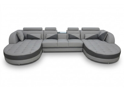 Eckbank Bekleed Bank Zithoek Leren Set U-vormige Woonlandschap