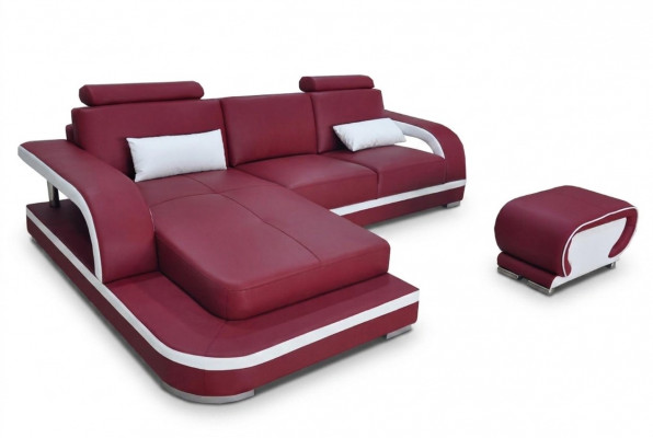 Leder hoekbank bankstel luxe set hoekbanken banken bekleding