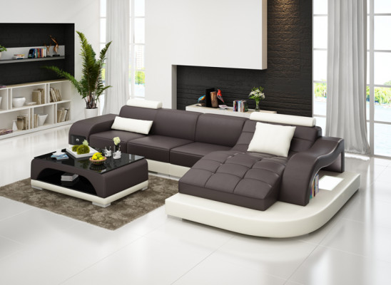 Leder hoekbank bank woonlandschap luxe set hoekbanken banken