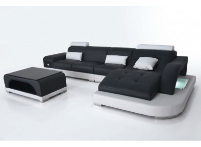 Leder hoekbank bank woonlandschap luxe set hoekbanken banken