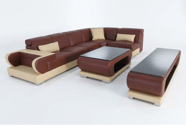 Leder hoekbank bankstel bankstellen banken bekleding woonlandschap