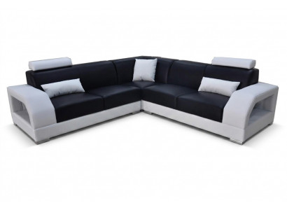 XXL Bank Hoekbank Leer Woonlandschap Set Design Modern Bank L-vorm G8001B  XXL Bank Hoekbank Leren Woonlandschap Set Design Moderne Bank L-vorm G8001B
