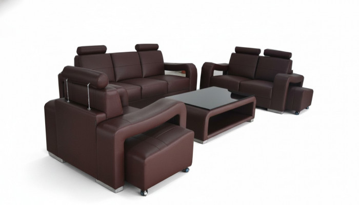 3+2+1 set leren bank bank gestoffeerde bank sofa's luxe nieuwe woonlandschap