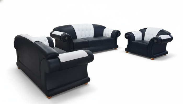 3+2+1 set leren bank bank gestoffeerde banken bankstellen woonlandschap luxe nieuw