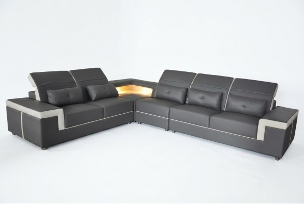 Leder hoekbank bank woonlandschap luxe set hoekbanken gestoffeerde bank