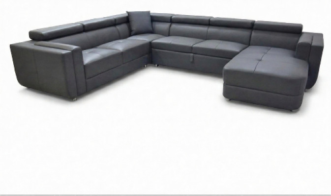 Ontwerper Leren Bekleding Hoekbank Leren Bank Bekleding Hoek Landschapskamer A1186
