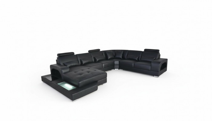 Ontwerp Lederen Bekleding Hoekbank Kamersofa Hoekbanken Landschapsontwerper Woonkamer