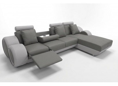 Ontwerp Bank Bank Eck Leder Eck Set Corner Landscape Bekleding L Vorm