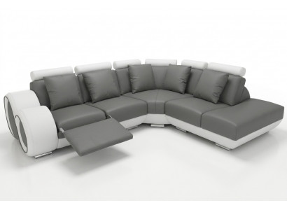 Bankstel Hoek Bank Leren Hoekbank Hoek Landschap Gestoffeerde Ontwerp Wonen