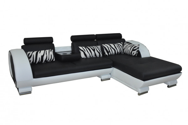Hoekbank Leren Bank Hoek Lounge Set Woonhoek Landschap L-vormig Bekleding Nieuw Ontwerp