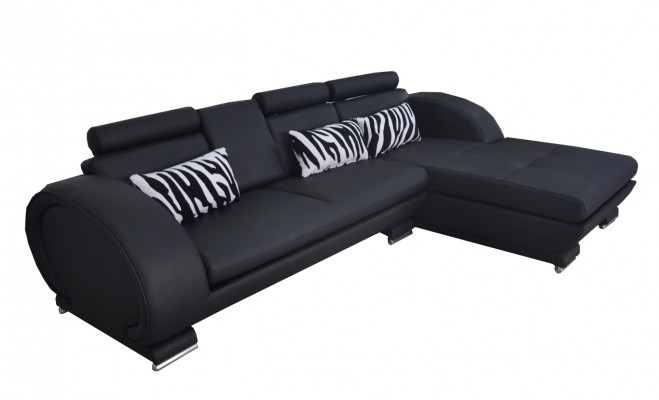 Hoekbank Leren Bank Hoek Lounge Set Woonhoek Landschap L-vormig Bekleding Nieuw Ontwerp