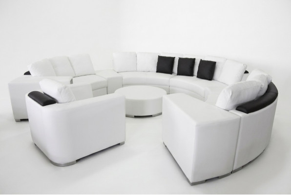 Ronde hoekbank bank XXL Groot Ronde bank woonlandschap U Vorm Ronde bekleding Nieuw