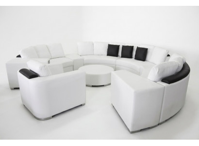 Ronde hoekbank bank XXL Groot Ronde bank woonlandschap U Vorm Ronde bekleding Nieuw