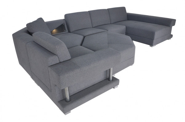 Eckbank Bank Bekleding Hoek Woonkamer Landschap Designer Bankstel Textiel A1131