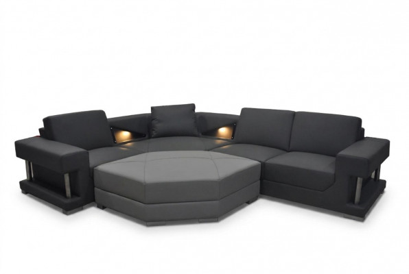 Eckbank Bank Bekleding Hoek Woon Landschap Designer Banken Textiel A1131 Kamer