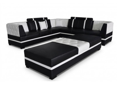 Eckbank Sofa Bank Woonlandschap Leder Bankstellen Bekleding Hoek Zitcombinatie