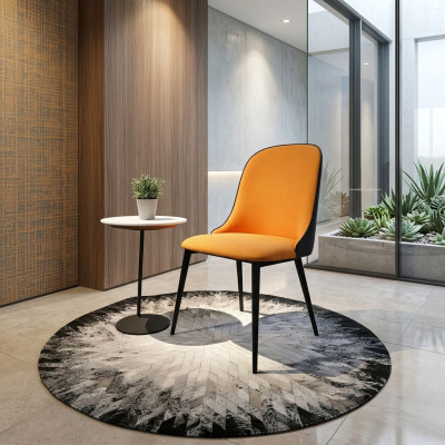 Fauteuil Metaal Bekleding Lounge Club Stoel Zit Ontspanning Luxe Kamer Wachten Nieuw Ontwerp